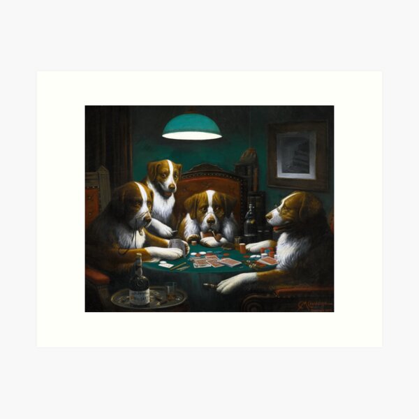 Item preview, Dogs Playing Poker designed and sold by billduncan.