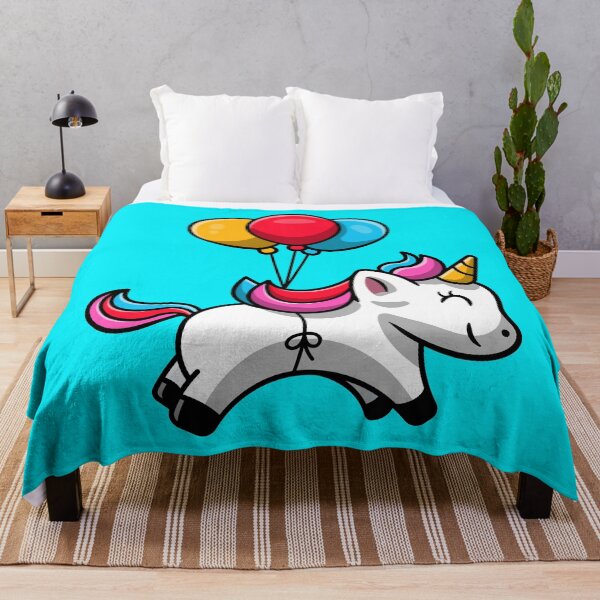Item preview, Cute unicorn floating with a balloon designed and sold by crazy merchs.