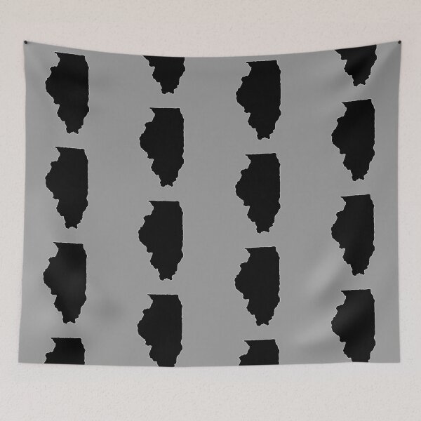 Item preview, Simple Black American State - Illinois designed and sold by Mustard Prophet.
