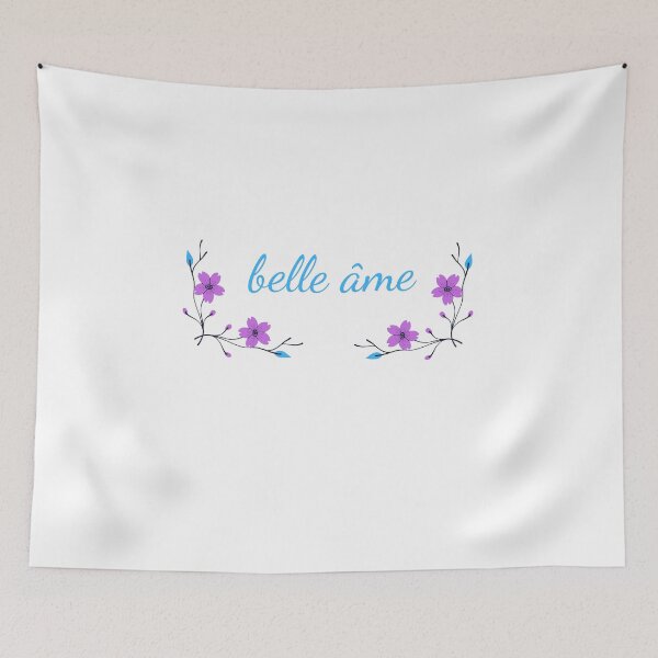 Item preview, a beautiful soul - popular french quotes lovers theme gifts (in White) designed and sold by RebelliousRosee.
