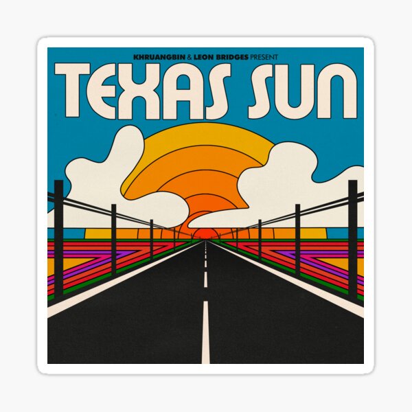 texas sun. Sticker