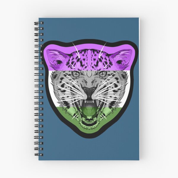 Item preview, Gender Queer Jaguar illustrated Jaguar PRIDE series gender queer pride flag designed and sold by WalkingInNature.