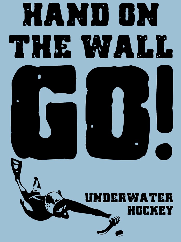 Underwater Hockey Hand On The Wall by BOLD-Australia