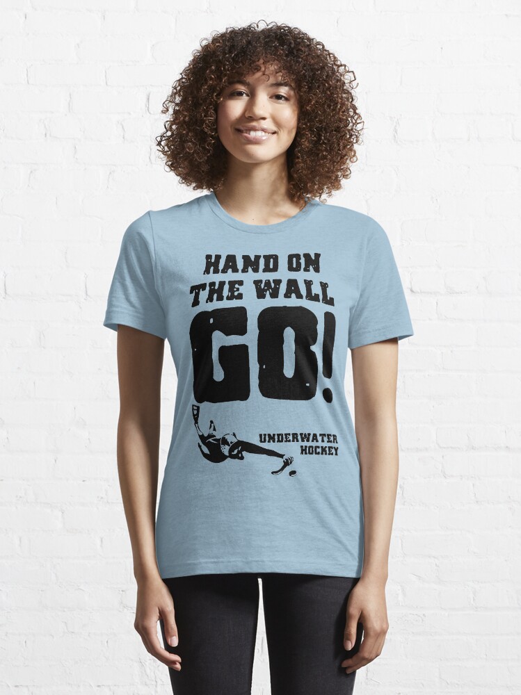 Alternate view of Underwater Hockey Hand On The Wall Essential T-Shirt