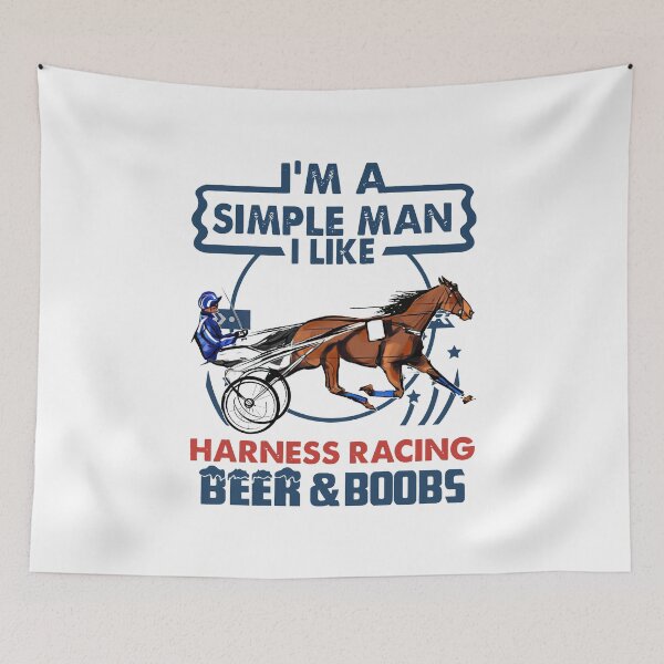 Item preview, I'm a simple man i like harness racing beer and boobs designed and sold by OdonnellConrad.