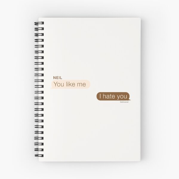 Item preview, "You like me," "I hate you" andreil aftg quote designed and sold by oeufcreatif.