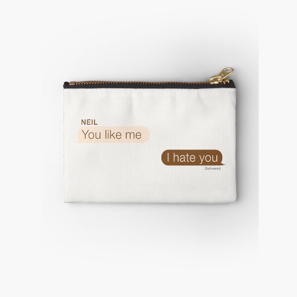 Item preview, "You like me," "I hate you" andreil aftg quote designed and sold by oeufcreatif.