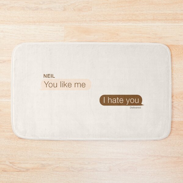 Item preview, "You like me," "I hate you" andreil aftg quote designed and sold by oeufcreatif.
