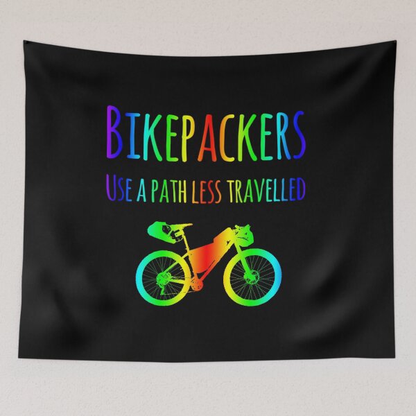Item preview, Bikepackers use a path less travelled designed and sold by BikeBoomer.