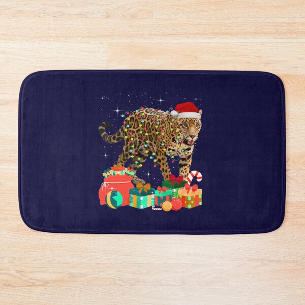 Item preview, Jaguar Christmas Lights Gift For Family Jaguar Christmas Hat Lights Family Xmas Gift Love Animals designed and sold by WalkingInNature.