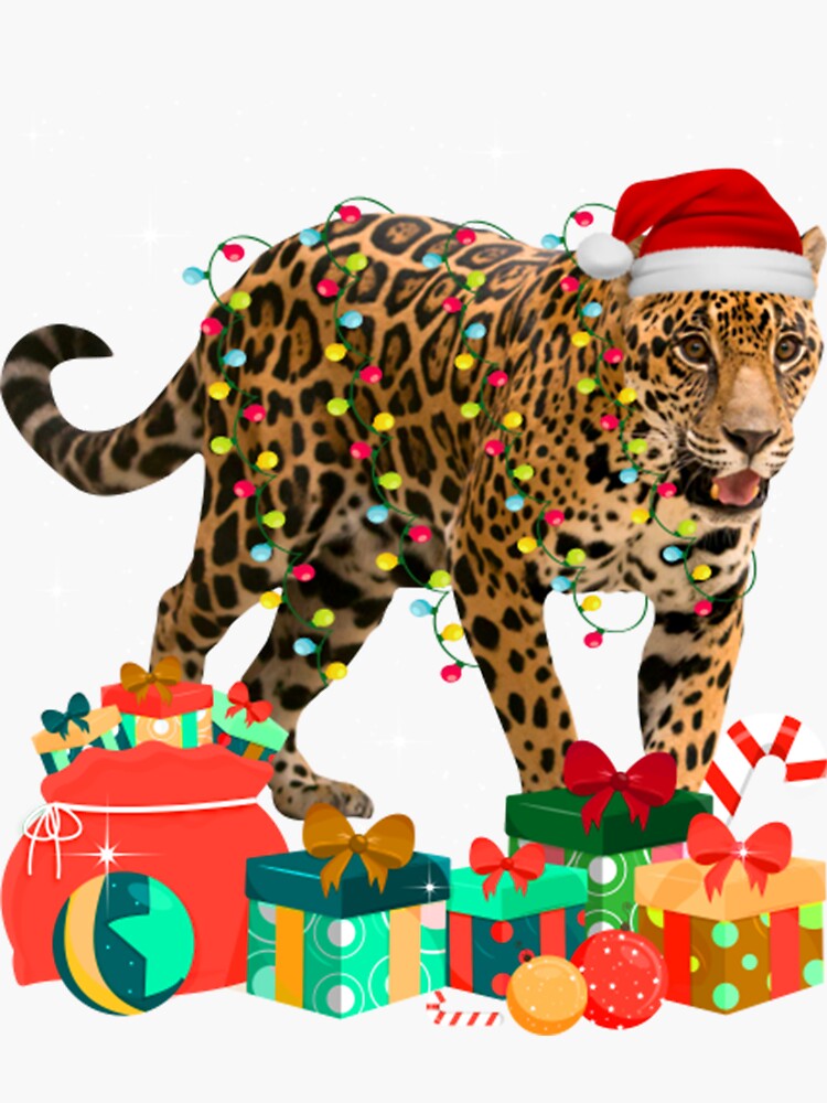Xmas Lights Leopard Vinyl