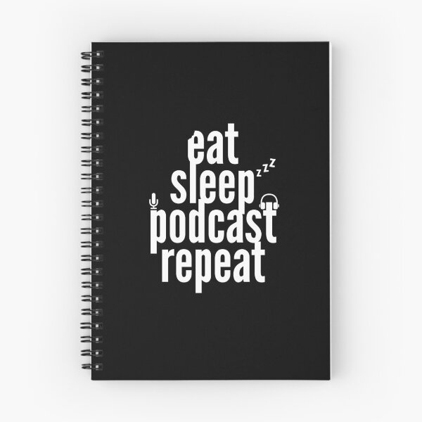 Item preview, Eat Sleep Podcast Repeat | Cool Podcaster designed and sold by CozyMarket.