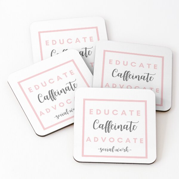 Item preview, Educate Caffeinate Advocate Social Work 2021 Gift designed and sold by natalieritchie.