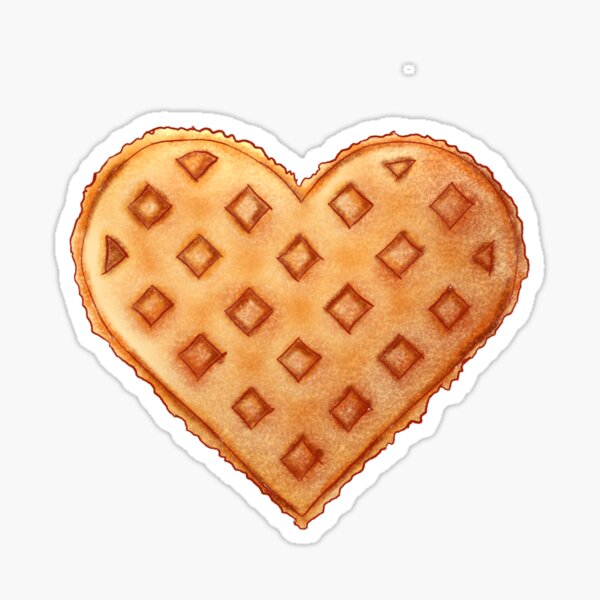 waffle heart shape