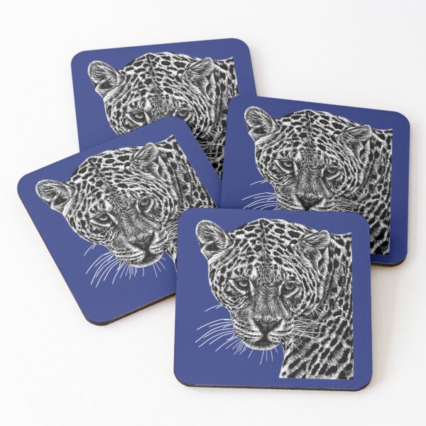 Item preview, Jaguar Jaguar cat ink illustration designed and sold by WalkingInNature.