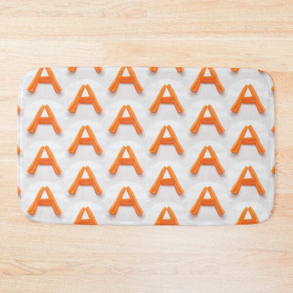 Item preview, the letter A is lined with carrots on a white background designed and sold by nataliavavilina.
