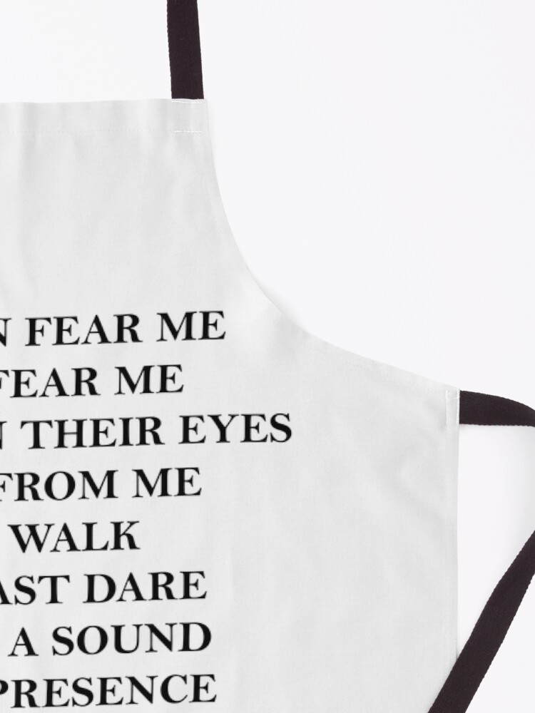 Alternate view of Women Fear Me Fish Fear Me Apron