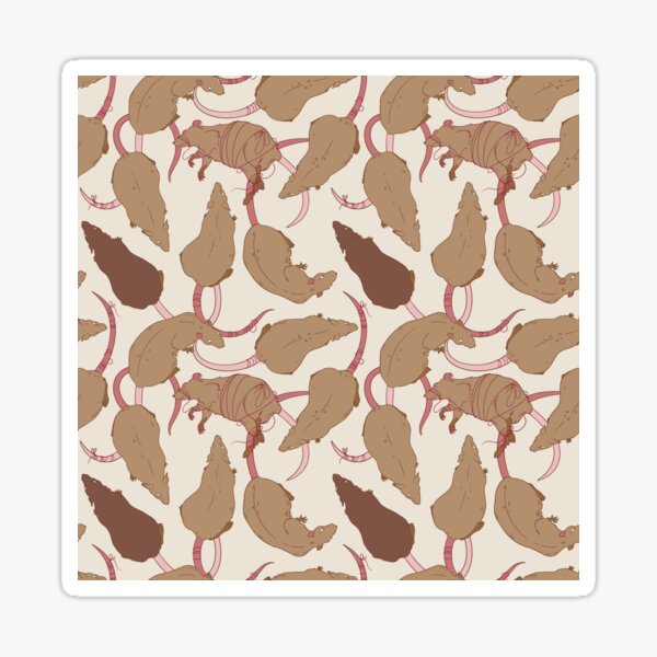RATS PATTERN (Vanilla) Sticker