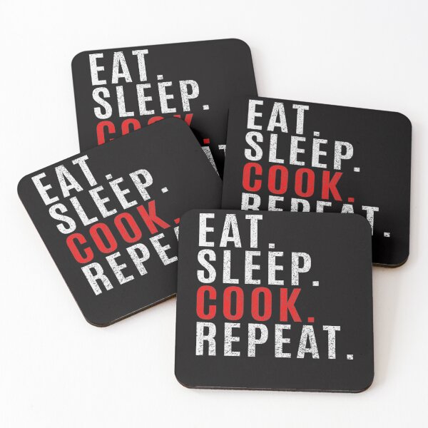 Item preview, Eat Sleep Cook Repeat Cooking Chef Funny Gift designed and sold by ChristSchroeder.