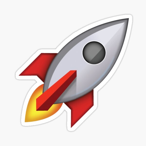 To the moon Sticker