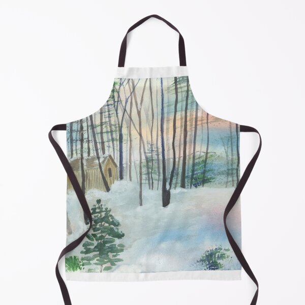 Item preview, Sumac-Cabin in the Woods Winter Scene designed and sold by Bunkhouse.