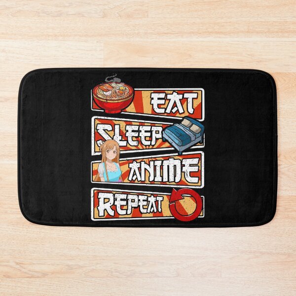 Item preview, Asuna eat sleep and watch anime art gift designed and sold by Carrollchael95.