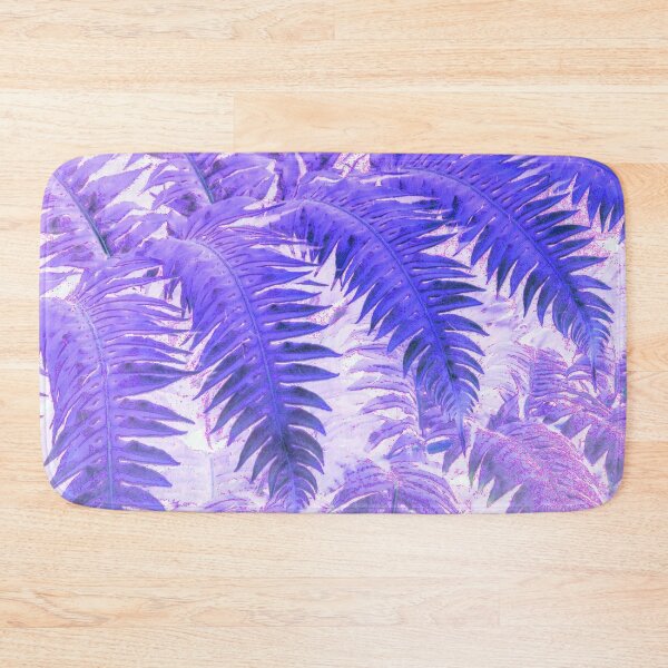 Item preview, purple and white abstract pattern fern leaves designed and sold by nataliavavilina.