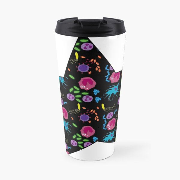 Colourful Microbe Star Travel Mug