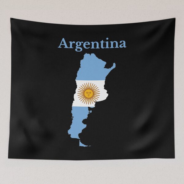 Item preview, Argentine Map Flag Design designed and sold by marosharaf.