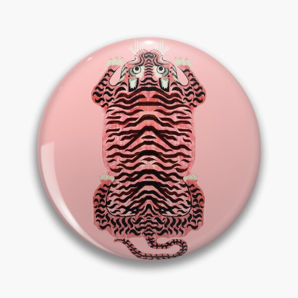 Item preview, Pink Tibetan Tiger Rug designed and sold by Giddygoatthe3rd.