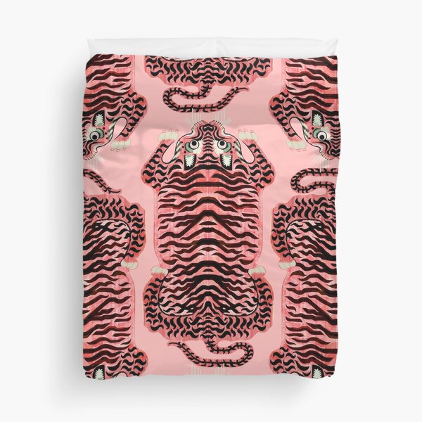 Item preview, Pink Tibetan Tiger Rug designed and sold by Giddygoatthe3rd.