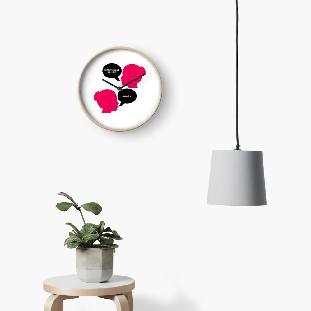 Item preview, Clock designed and sold by thewomencountry.
