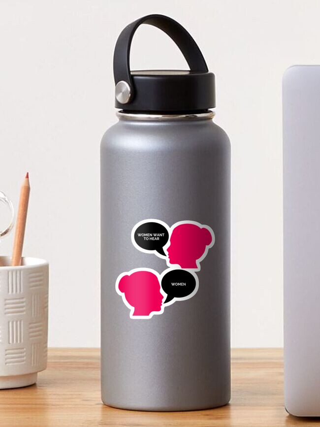 Thumbnail 1 of 3, Sticker, Women Want to Hear Women designed and sold by thewomencountry.
