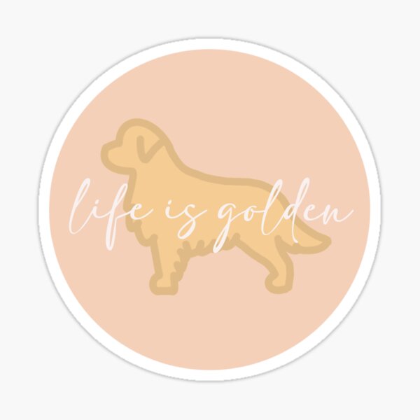 Item preview, DAS LEBEN IST GOLDENES ROSA designed and sold by sierrasticker.