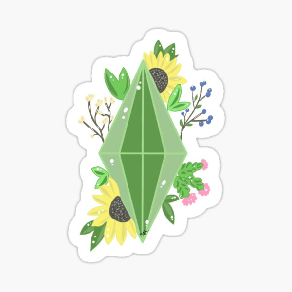 Sims Sunflower Plumbob Sticker