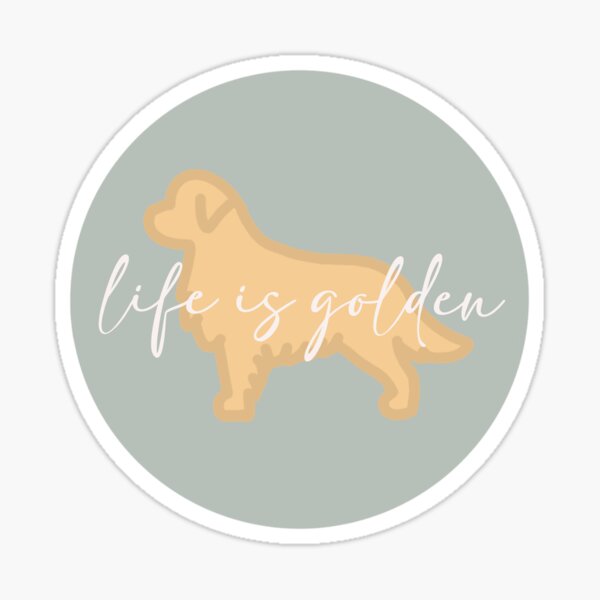 Item preview, DAS LEBEN IST GOLDEN BLAU designed and sold by sierrasticker.
