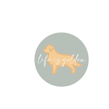 Vorschaubild zum Design DAS LEBEN IST GOLDEN BLAU von sierrasticker