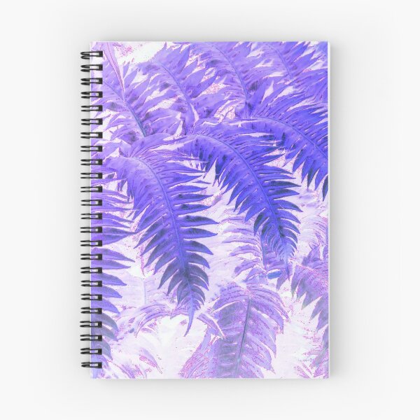 Item preview, purple and white abstract pattern fern leaves designed and sold by nataliavavilina.