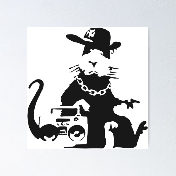 Item preview, Gangsta Rat - Banksy Graffiti designed and sold by portokalis.