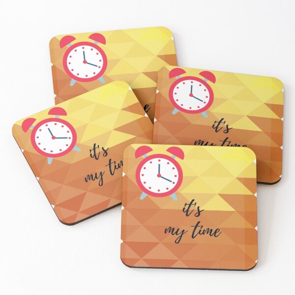 Item preview, Motivational Quote: It's my time with alarm clock  designed and sold by ThamaraiSelvi.