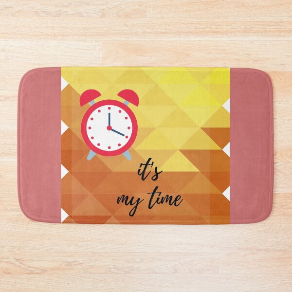 Item preview, Motivational Quote: It's my time with alarm clock  designed and sold by ThamaraiSelvi.