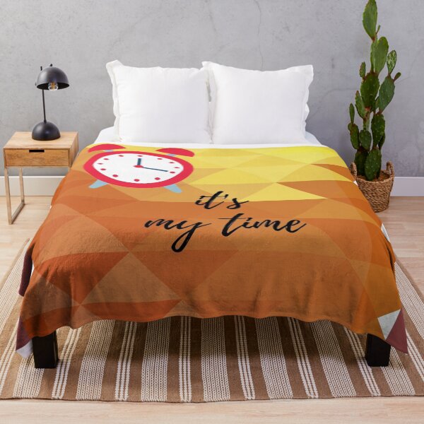 Item preview, Motivational Quote: It's my time with alarm clock  designed and sold by ThamaraiSelvi.