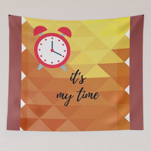 Item preview, Motivational Quote: It's my time with alarm clock  designed and sold by ThamaraiSelvi.