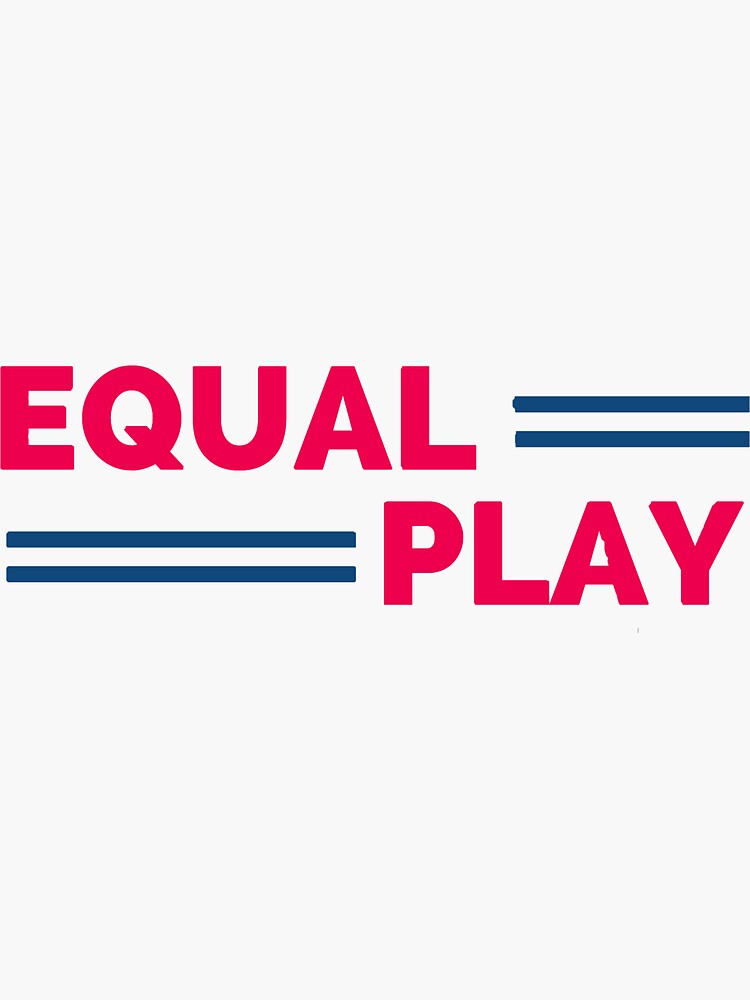Thumbnail 3 of 3, Sticker, Equal Play designed and sold by thewomencountry.