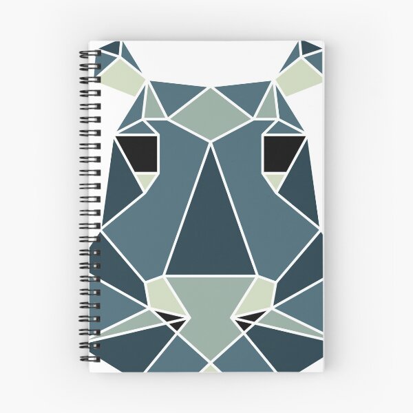 Item preview, Geomtric Hippo - Blue designed and sold by WatTees.
