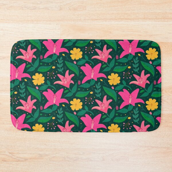 Item preview, Hand painted orange exotic floral pattern designed and sold by crazy merchs.