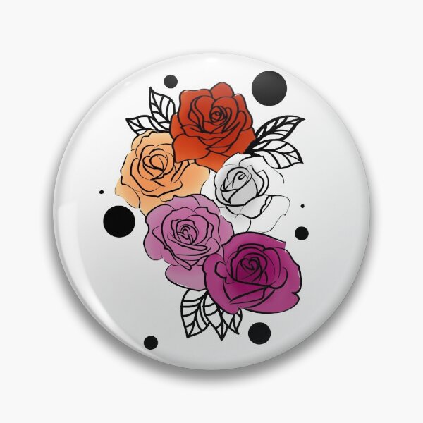 Artikel-Vorschau von Lesbische Stolz Flagge Blumen Blumenästhetisch LGBT, designt und verkauft von MWStickers.