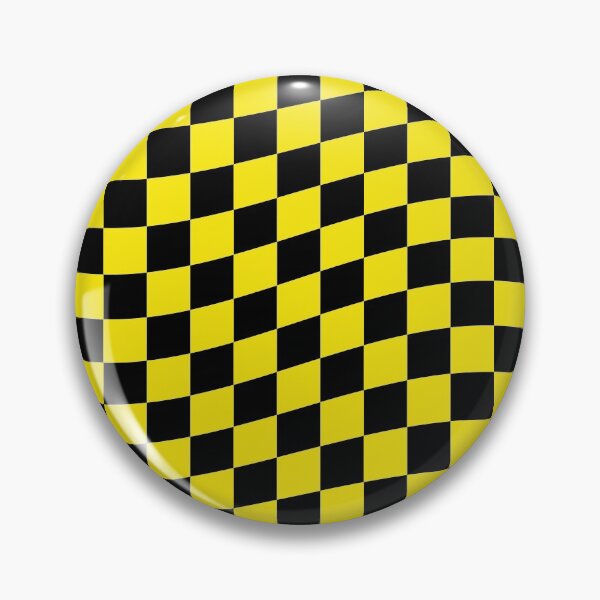Item preview, black and yellow tile twist checker pattern designed and sold by Ray Loka.