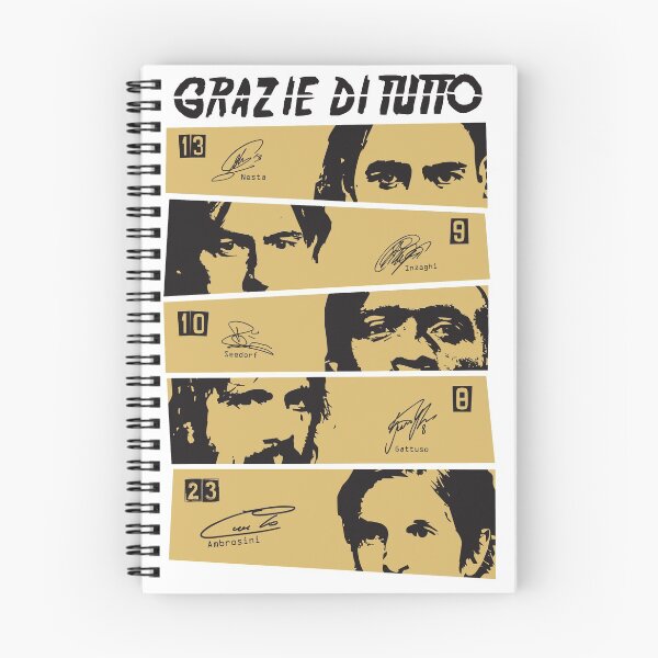 Item preview, Grazie Di Tutto - Nesta Inzaghi, Seedorf, Gattuso, Ambrosini designed and sold by RB1899.