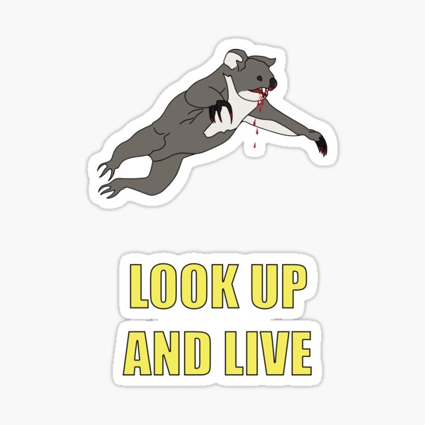 Look Up And Live Sticker